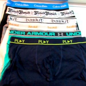 6 pairs Calvin Klein, Baskit, UA Boxer Briefs